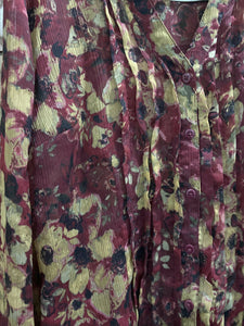 Maroon Printed Shirt (Size: S )| Women Tops & Shirts | Preloved