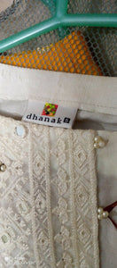 Dhanak | White stitch kurti | Women Branded Kurta | Preloved