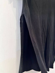 H & M | Black long top with Slits | Women Tops & Shirts | Small | Preloved