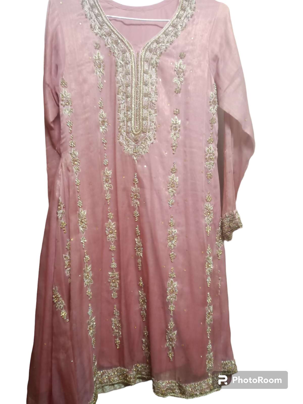 Pink embroidered suit | Women Locally Made Formals | Small | Preloved