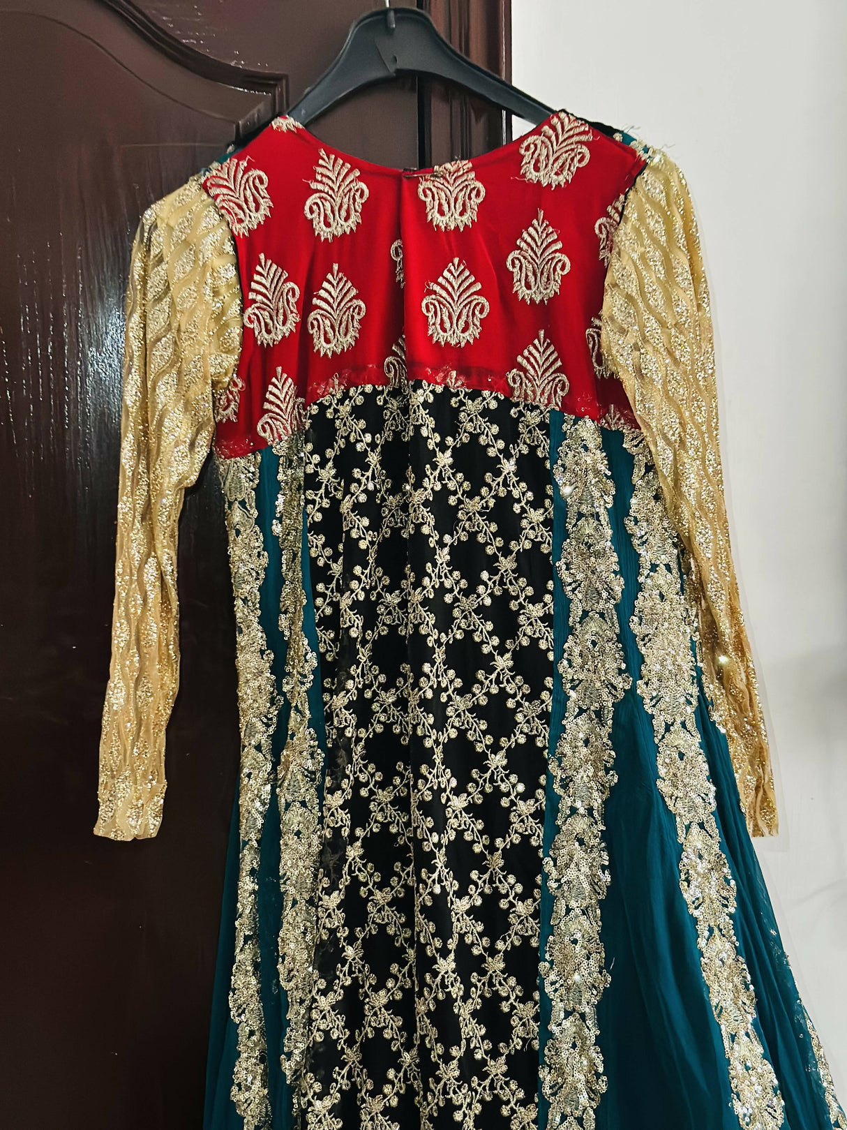 Stylish Chiffon Long Frock | Women Frocks & Maxis | Medium | Worn Once