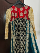 Stylish Chiffon Long Frock | Women Frocks & Maxis | Medium | Worn Once