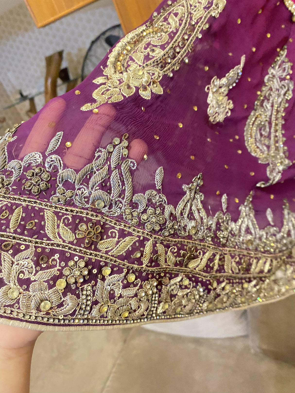 Heavy Embroidered  Sharara Suit | Women Locally Made Formals | Small | Worn Once