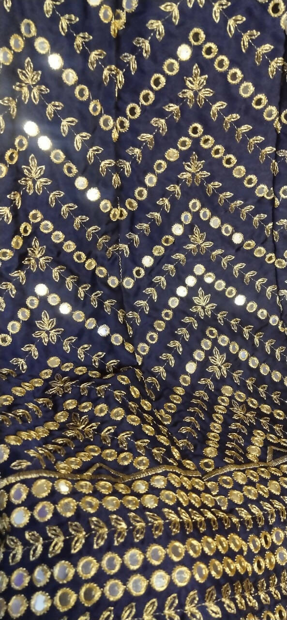 Navy Blue Lehnga | Women Locally Made Formals | Small | Worn Once