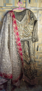 Lehnga with Hand Embroidery | Women Locally Made Formals | Small | Worn Once