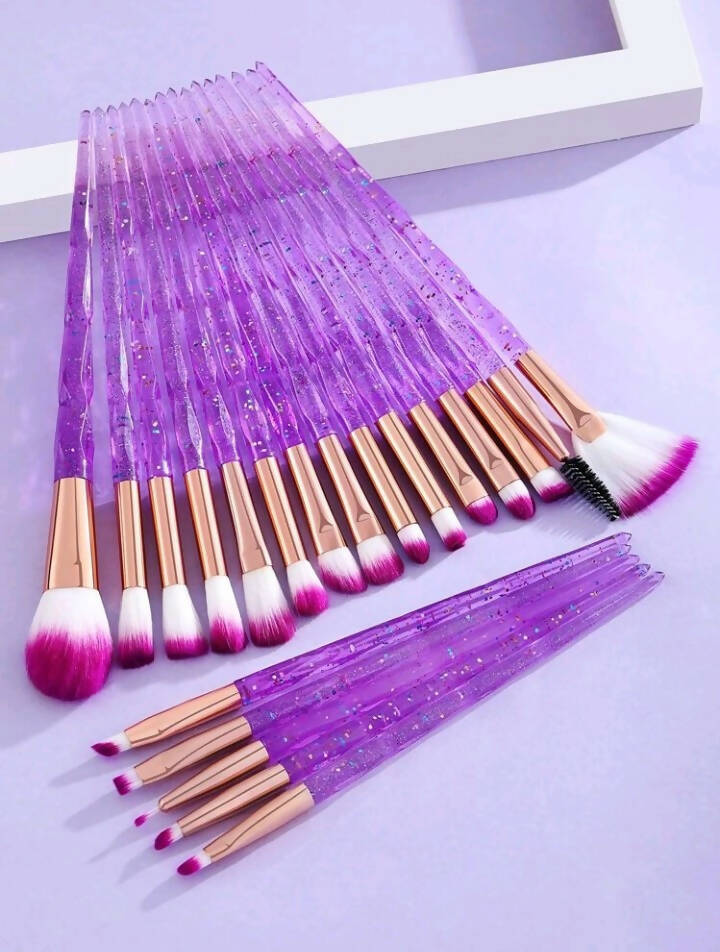 SHEIN | 20 Pcs Glitter Makeup Brush Set | Women Beauty | Brand New