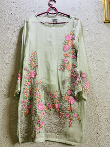 Pista Green Formal 2 Pc Suit | Women Formals | Small | Worn Once