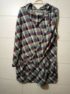 Multi Color check print wool top (Size: M ) | Women Tops & Shirts | Preloved