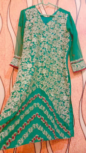 Green Color Three Piece Dress | Women Formals | Preloved