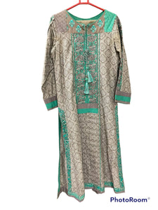 Junaid Jamshed | Green 2 PC Suit | Women Branded Kurta | Small | Preloved