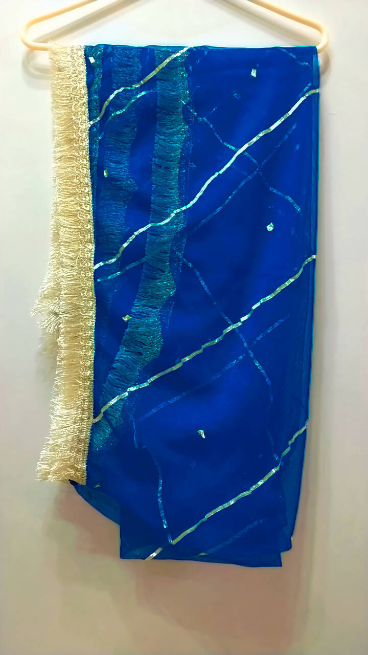 Blue Fancy Lehenga Suit | Women Locally Made Formals | Medium | Worn Once