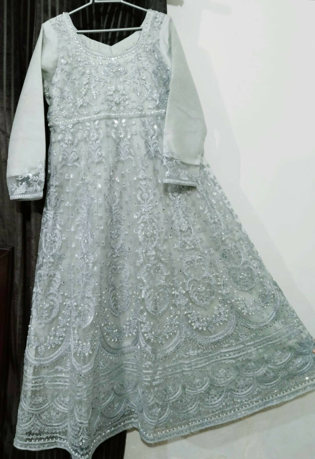 Silver Grey Maxi (Size: L ) | Women Frocks & Maxis | New