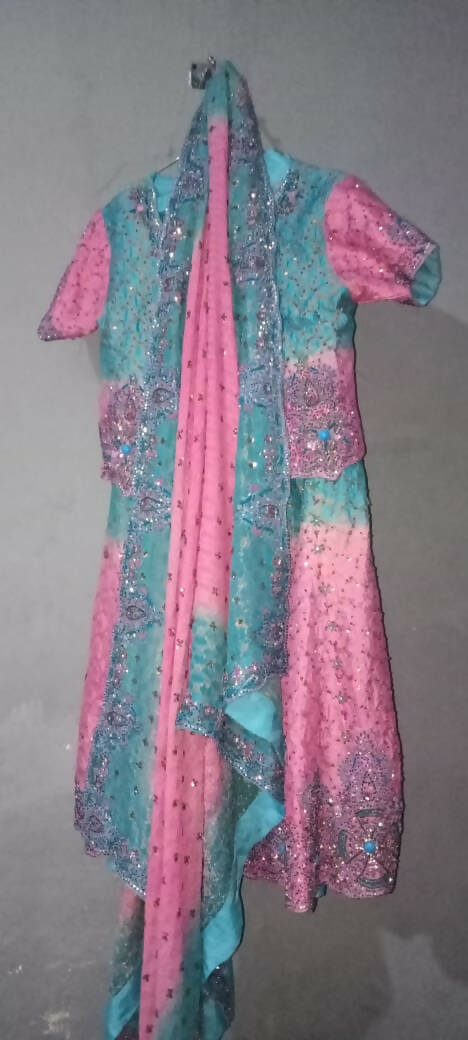 Girls Fish Lehenga | Kids | Girls Shalwar Kameez | Medium | Worn Once