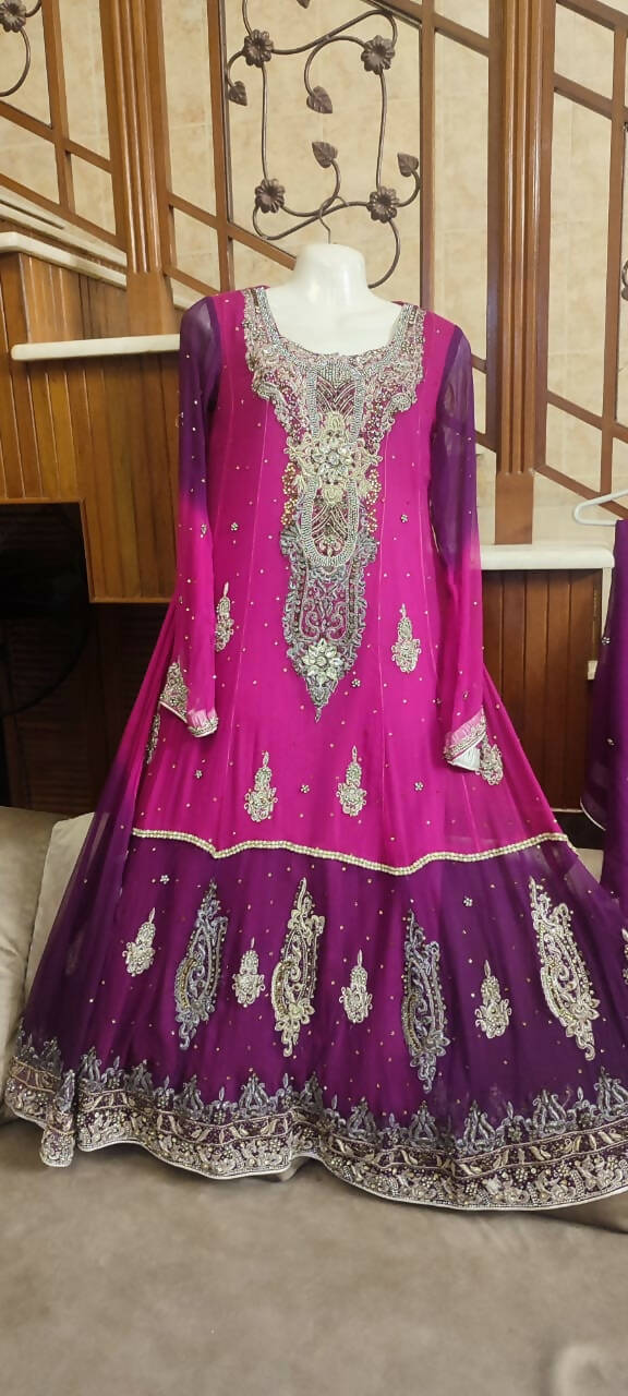 Heavy Embroidered  Sharara Suit | Women Locally Made Formals | Small | Worn Once