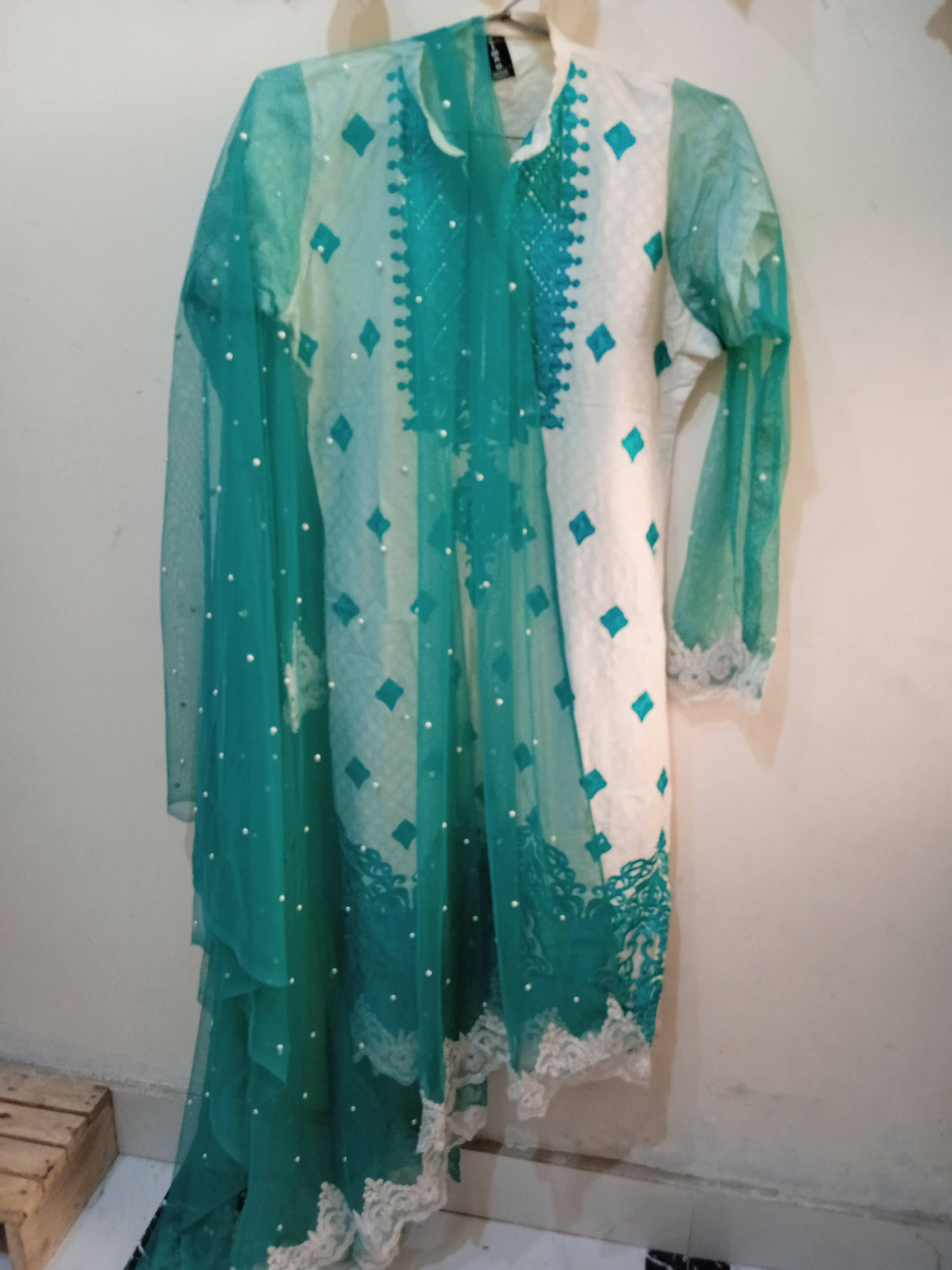3 PC Embroidered Suit | Women Locally Made Formals | Medium | Preloved