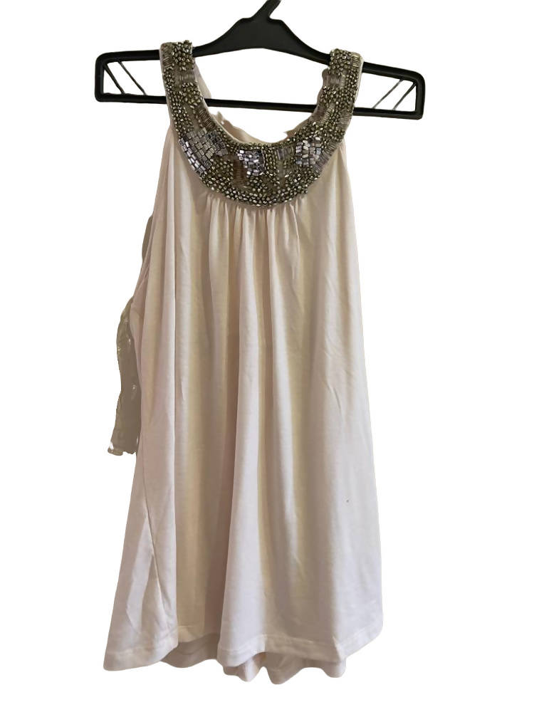 Charlotte Russe | Sleeveless Gems Neckline Top | Women Tops & Shirts | Preloved