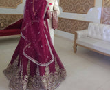 Stunning Maroon Bridal Suit | Women Bridals | Small | Worn Once