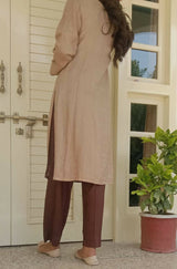 Linen Kurta & Trouser| Women Locally Made Kurta | Small | New
