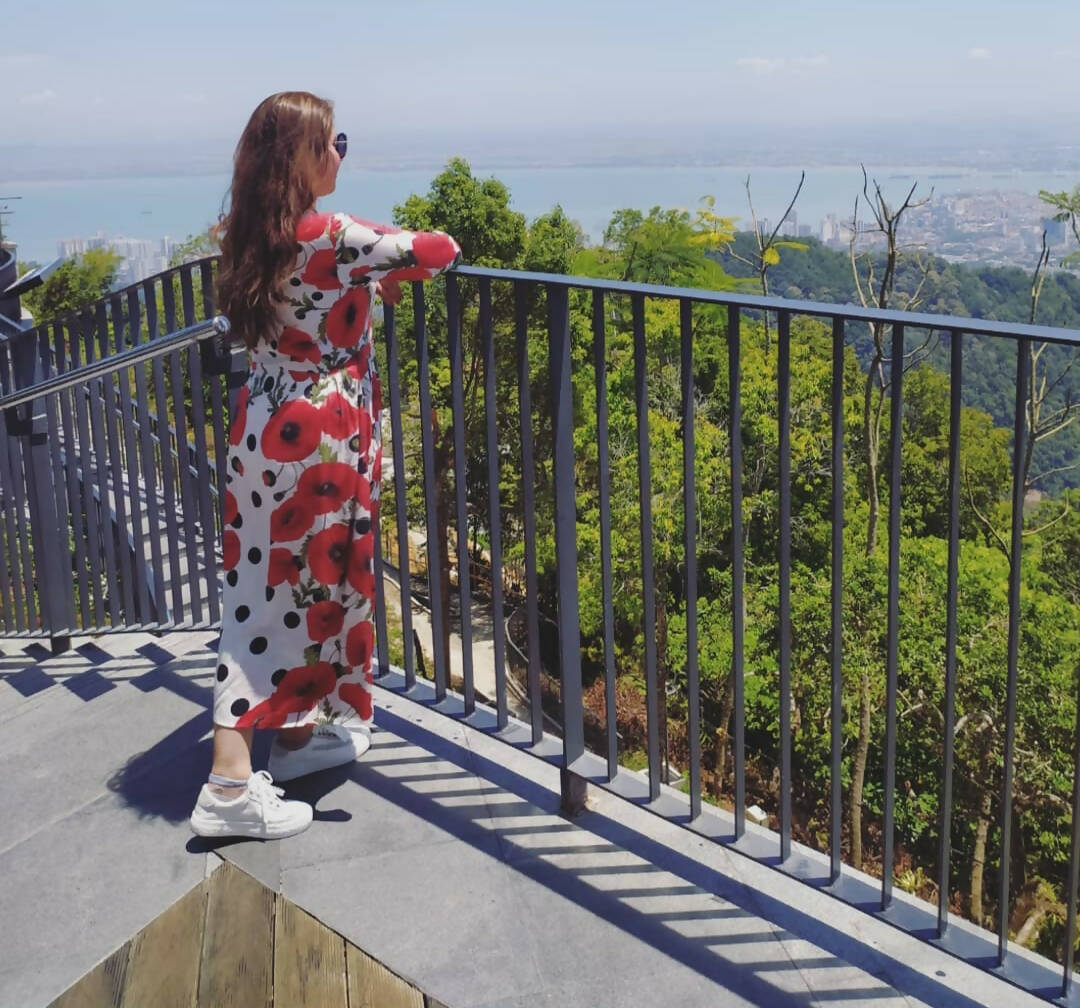 Nishat Linen Pret | Printed Frock | Women Froks & Maxis | Small | Worn Once