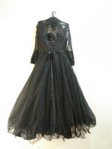 Black Embroidered Maxi | Women Frocks & Maxis | Large | Worn once