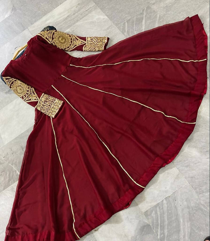 Maroon best sale colour frocks