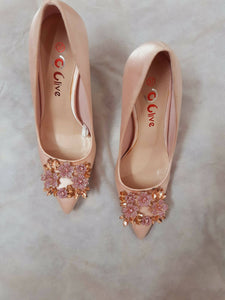 Pink Heels (Size: 37) | Women Shoes | Worn Once