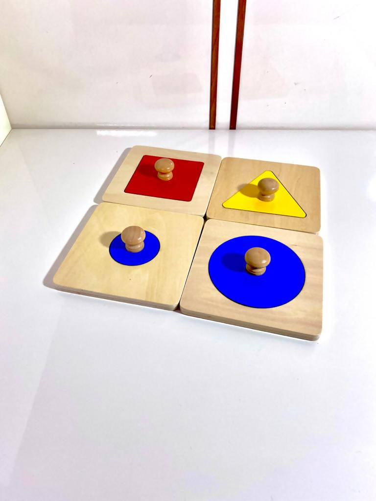 4 Single Shaped Puzzle Set | Montessori Toys | Kids Toys & Baby Gear | Brand New