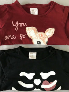 H & M | Baby Shirts Pack of 2 ( For 4-6 Months Old ) | Baby Tops & Shirts | Worn Once