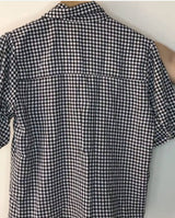 Koton | Black Button Up Checkered Shirt | Women Tops & Shirts | Small | Preloved