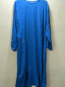 Embroidered Blue Dress (Size: M ) | Women Formals | Worn Once