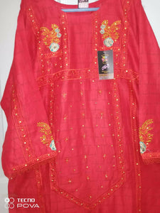 Embroidery 2 Pc suit (Size: L ) | Women Kurta | New