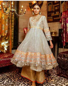Zahra Ahmad | 3 Piece Frock dress | Women Formals | Preloved
