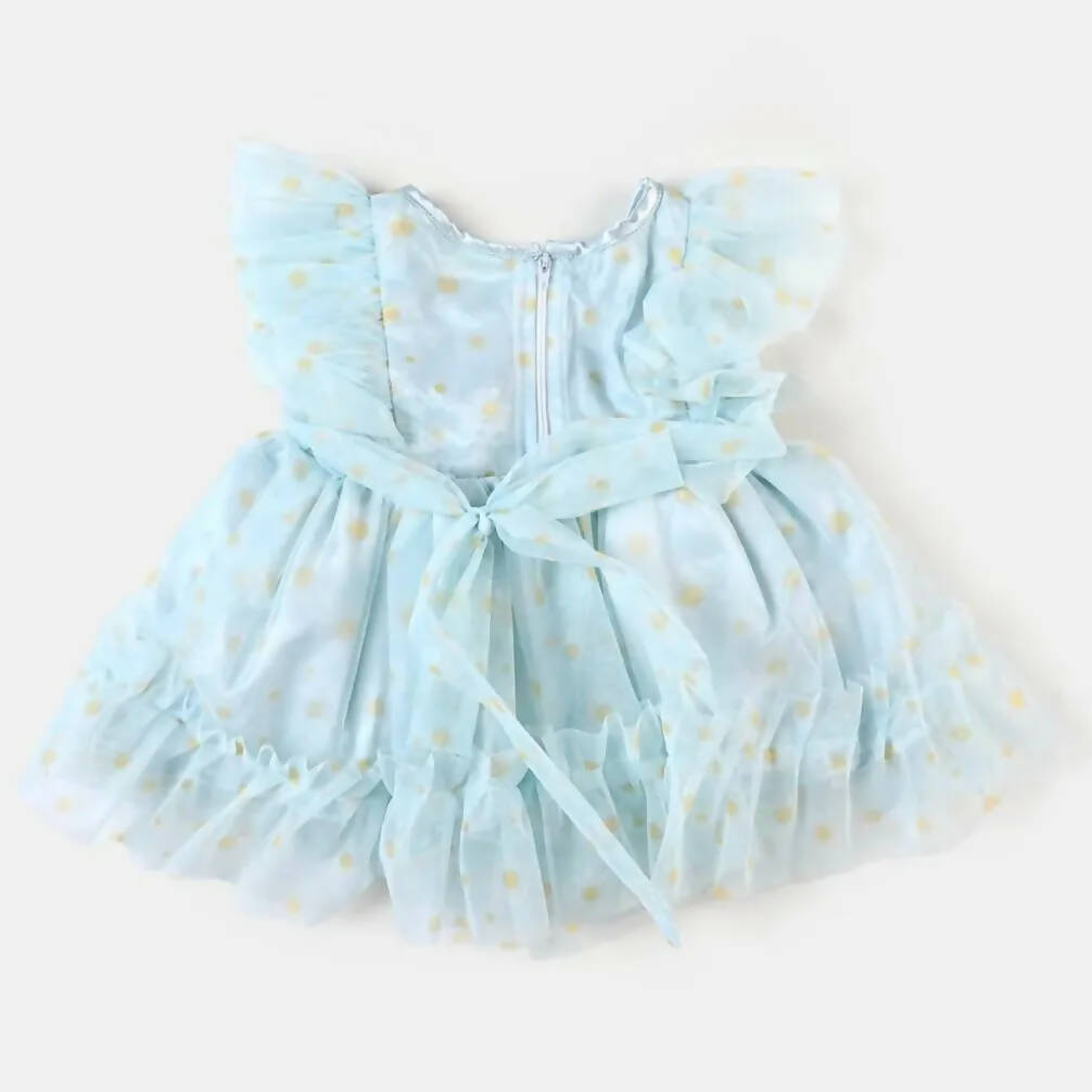 Infant Girl Fancy Frock Floral- Mint (Size: S ) | Girls Skirt & Dresses | Preloved