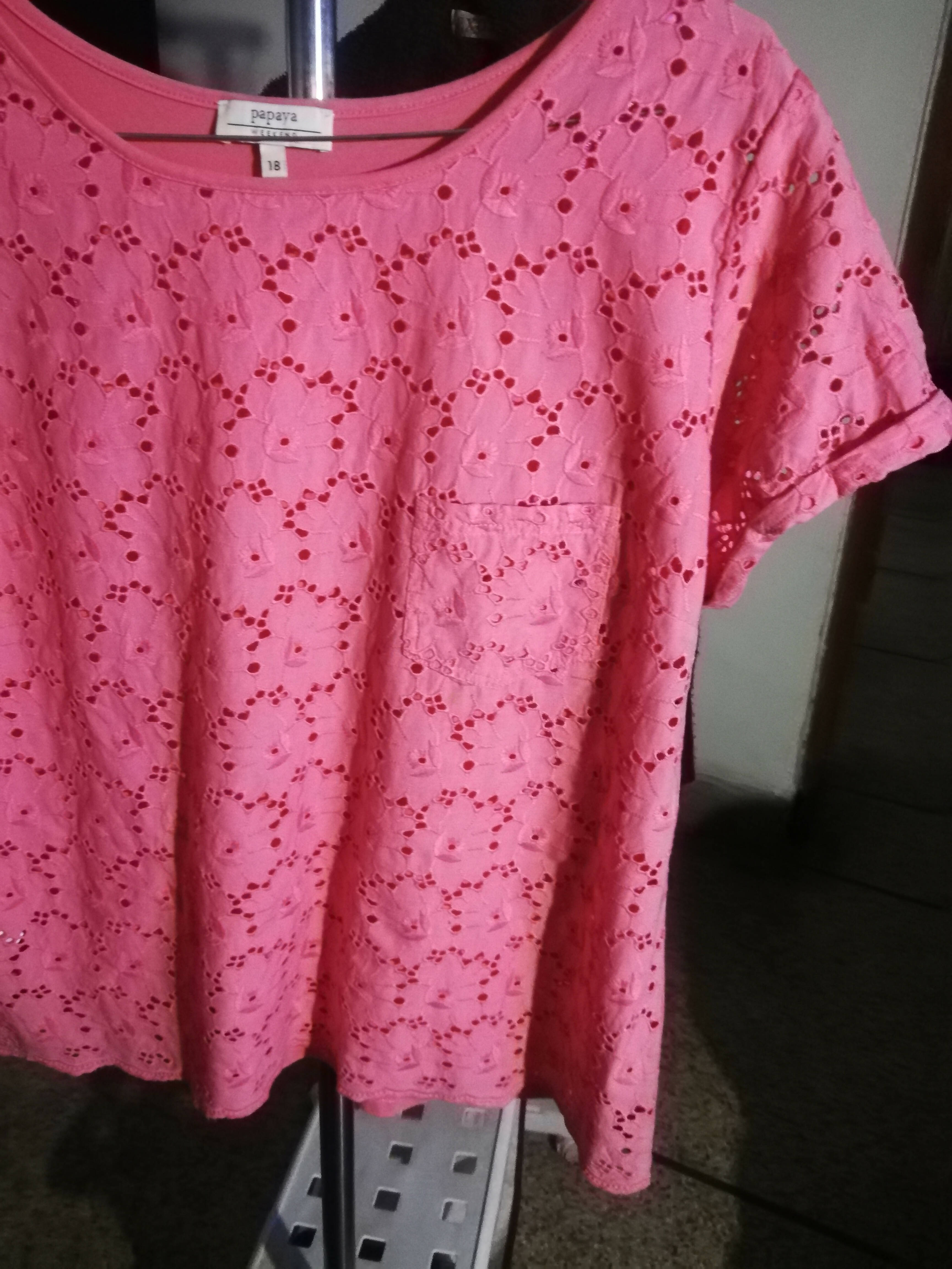 UK Pappya Weekend | Stylish Pink Top | Women Tops & Shirt | X Large | Preloved