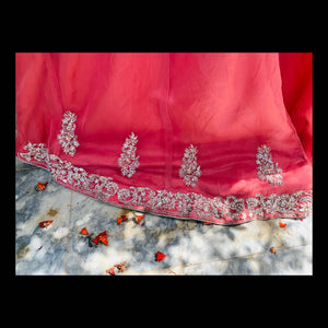 Pink Frock With Sharara | Women Shararas | Medium | Worn Once