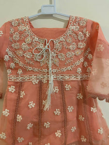 Stylish Frok | Girls Shalwar Kameez | Size: 3-4 Years | Worn Once