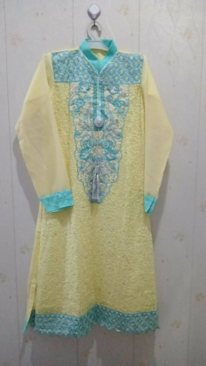 Yellow Shalwar kameez 2 pc suit | Women Formals | Preloved