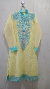 Yellow Shalwar kameez 2 pc suit | Women Formals | Preloved